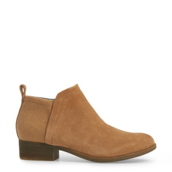 TOMs Deia Light Brown Bootie Suede Ankle Boot 7.5 - Picture 3 of 7